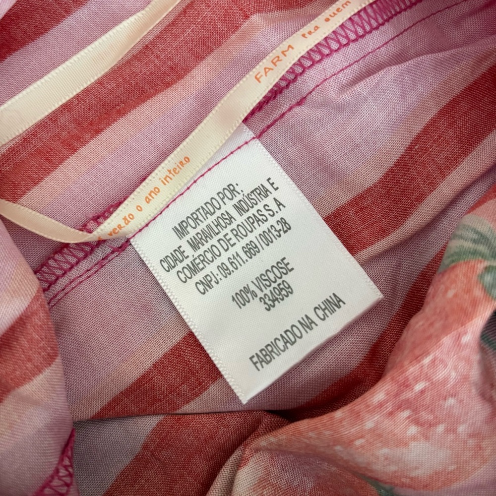 NWOT Farm Rio Strawberry Scarf Printed Shorts S - Picture 9 of 15